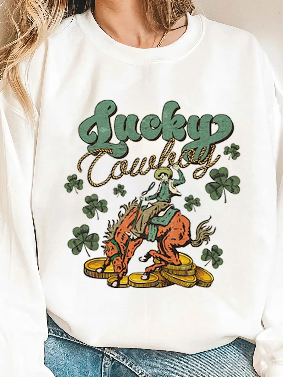 St. Patrick's Day Lucky Cowboy Sweatshirt