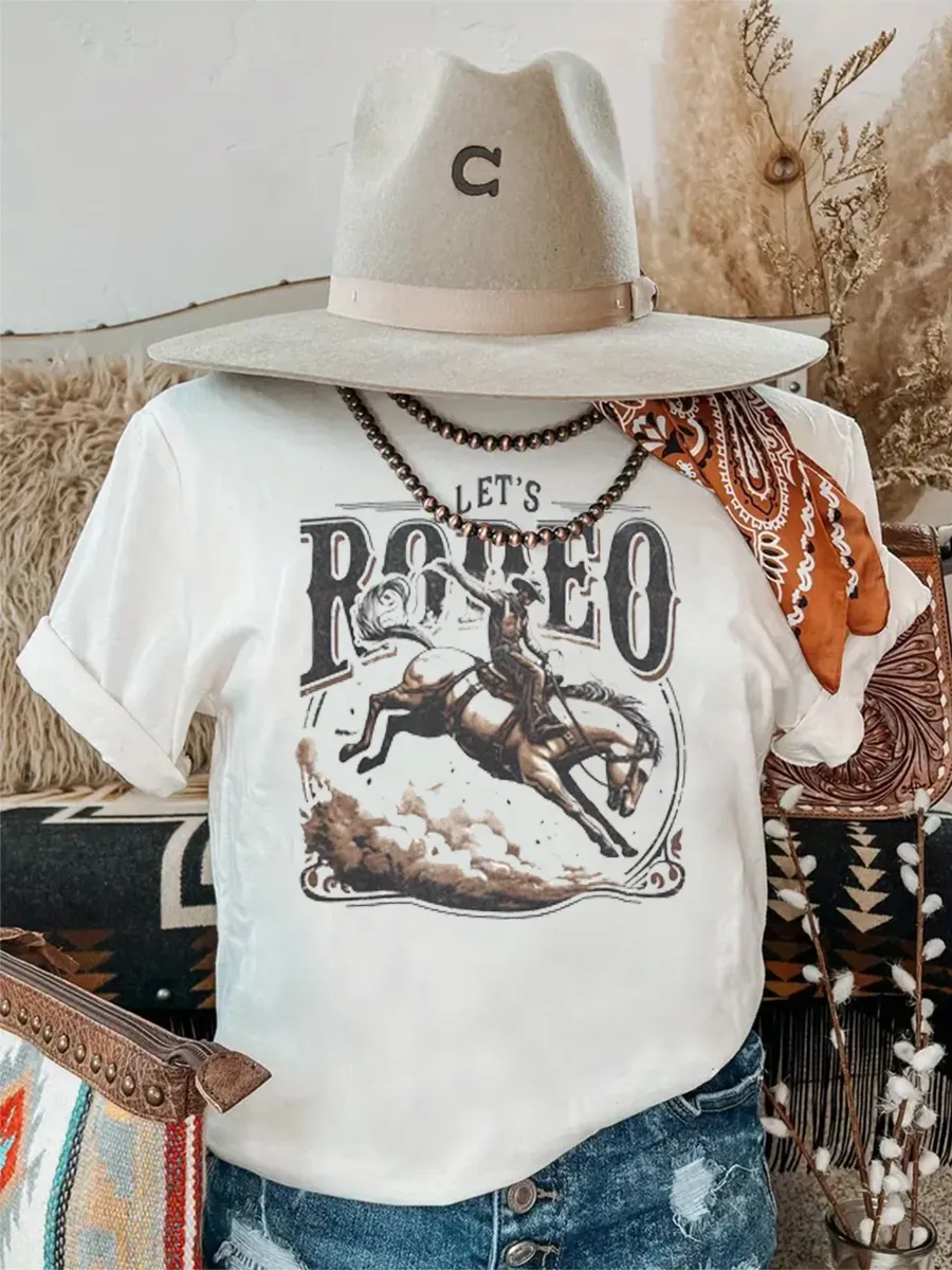 Wild West Cowboy Rodeo Thrill T-shirt