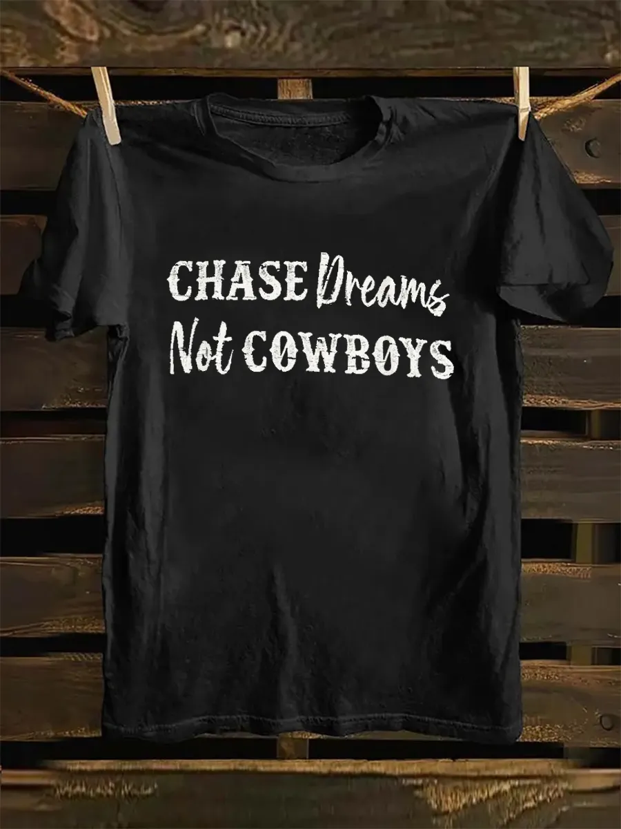 Wild West Retro Skeleton Slogan T-shirt