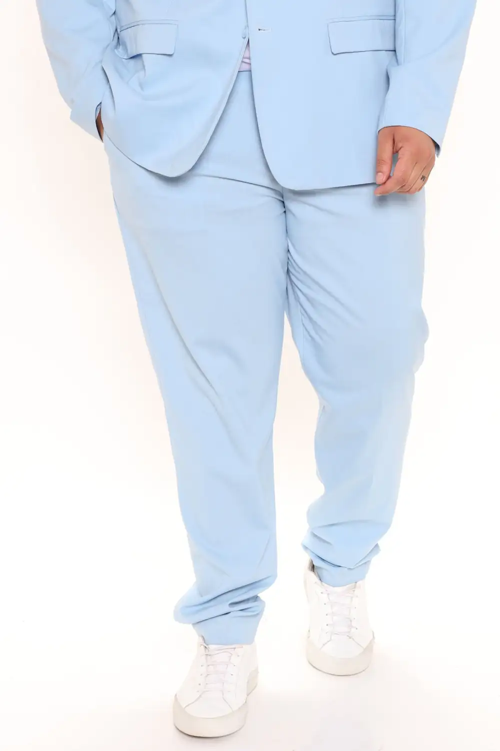 The Button Closure Slim Trouser