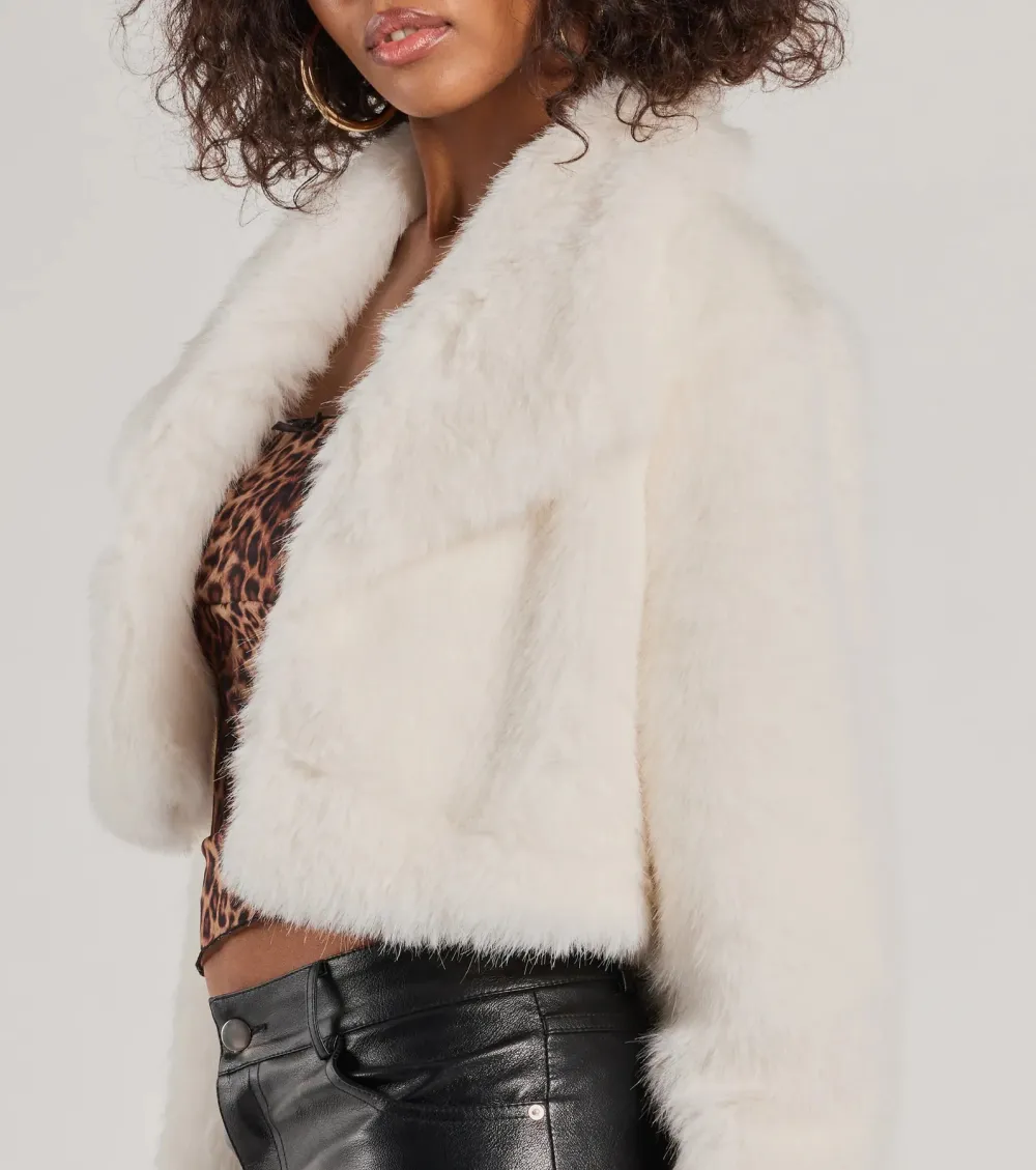 Layer On The Luxe Faux Fur Cropped Jacket