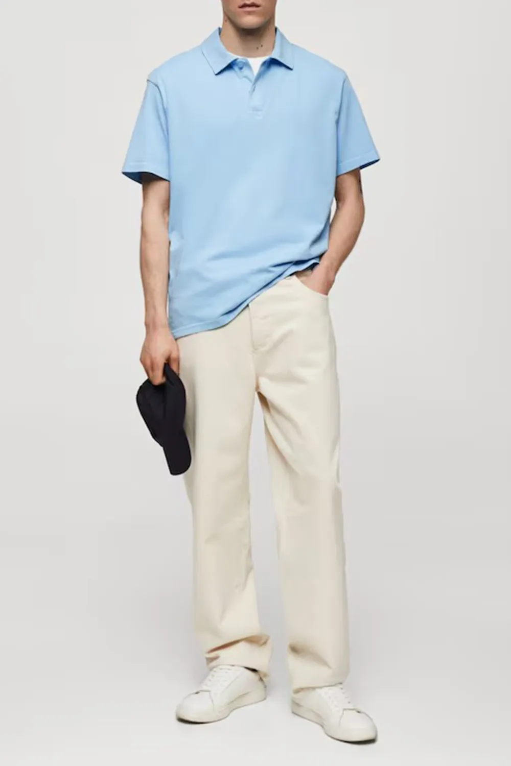 Two Buttons Relaxed-Fit Polo Shirt