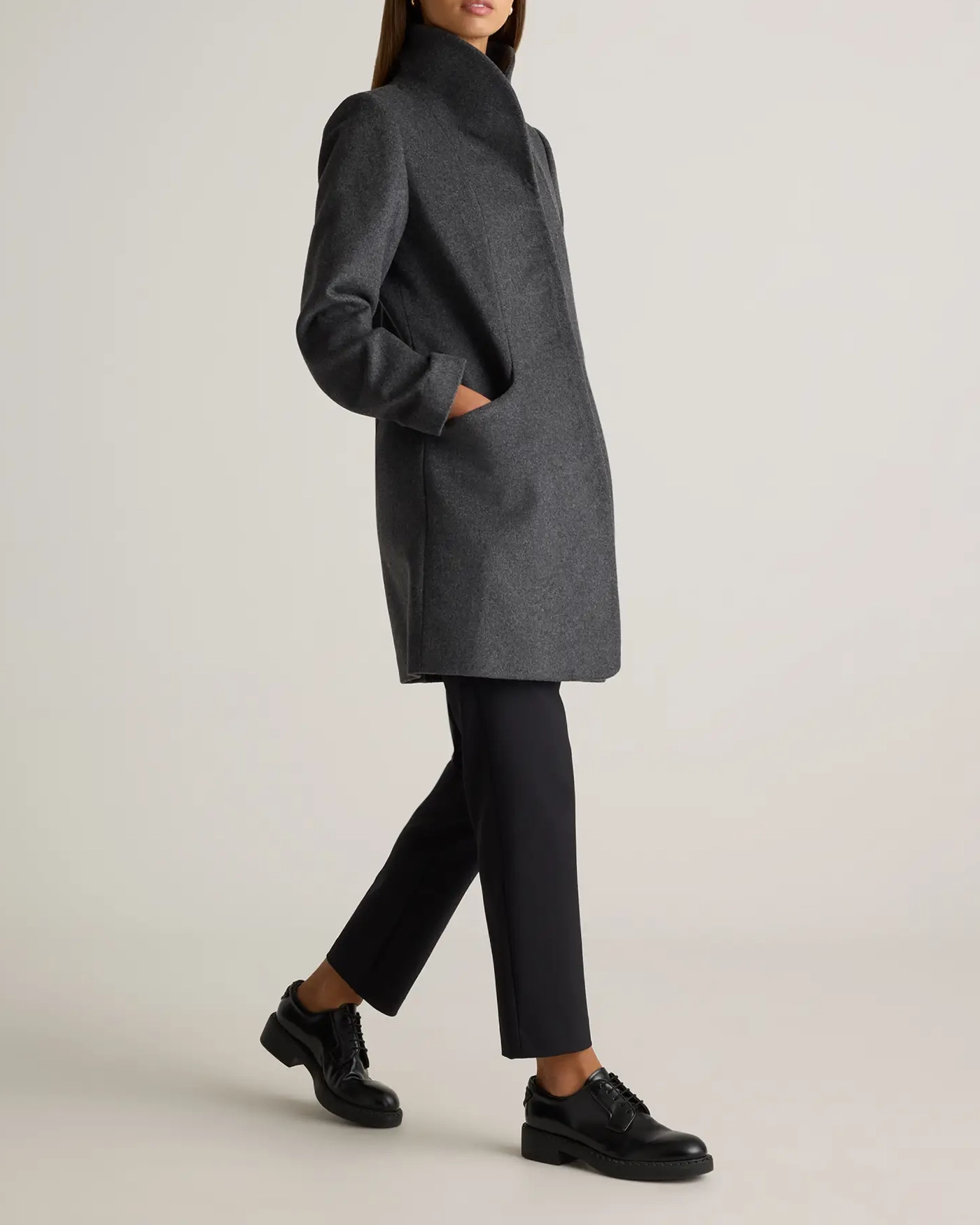 Italian Wool Cocoon Coat