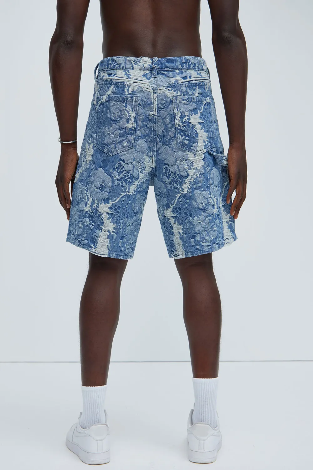 Inspired Relaxed Denim Shorts - Dark Wash