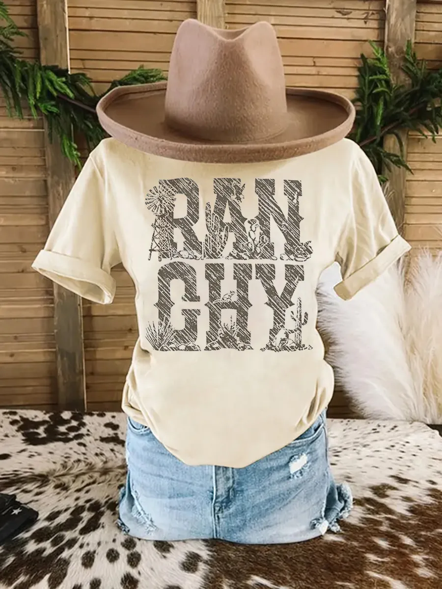 Ranchy Country Western Graphic T-shirt