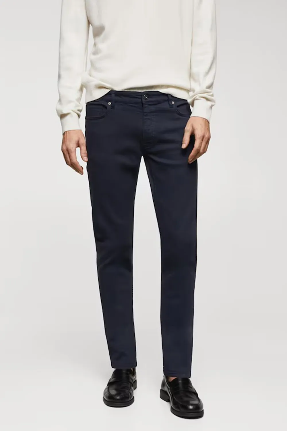 A Balanced Composition Of Cotton And Elastane Jeans