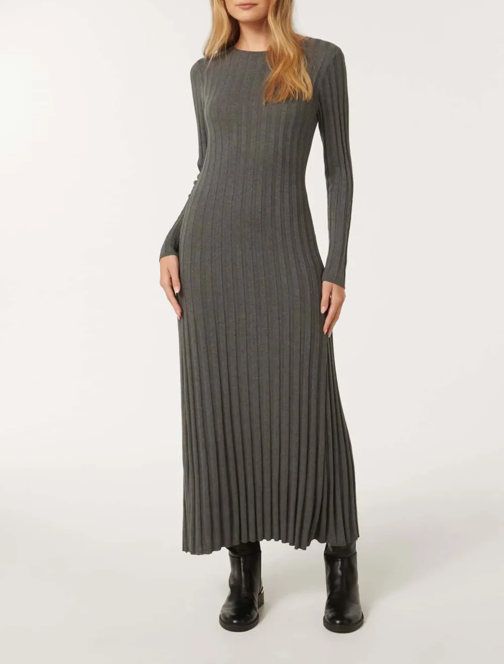 Lyla Crew-Neck Knit Dress