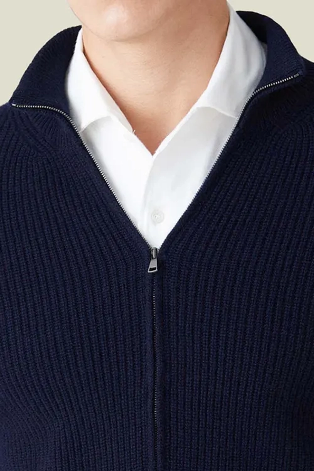 Premium Lanfranchi Zipper Cardigan