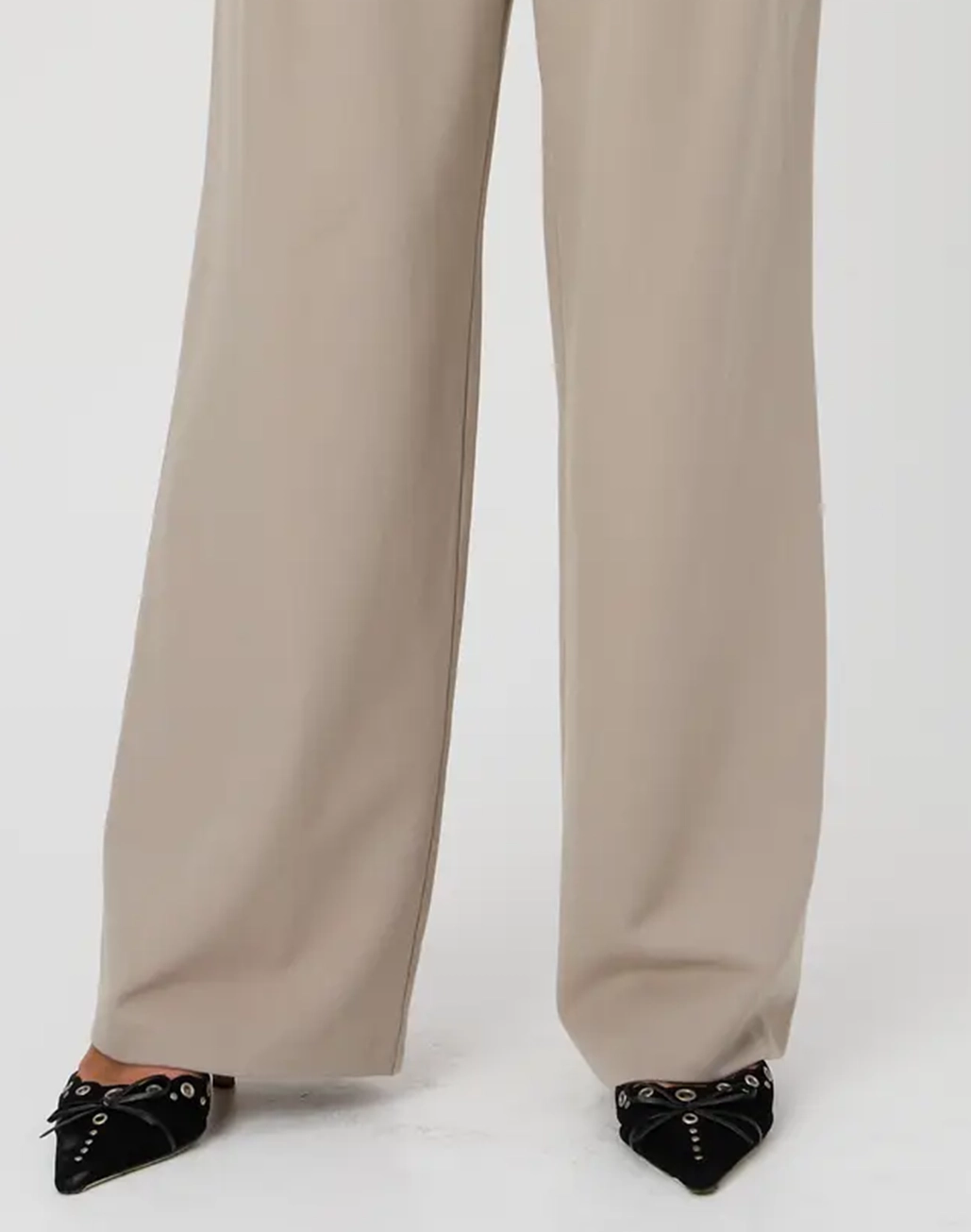 High Rise Wide Leg Tailored Pant