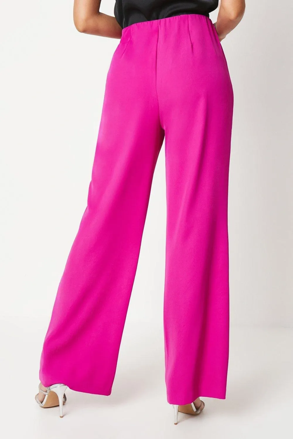 Wide Leg Drape Fabric Trouser