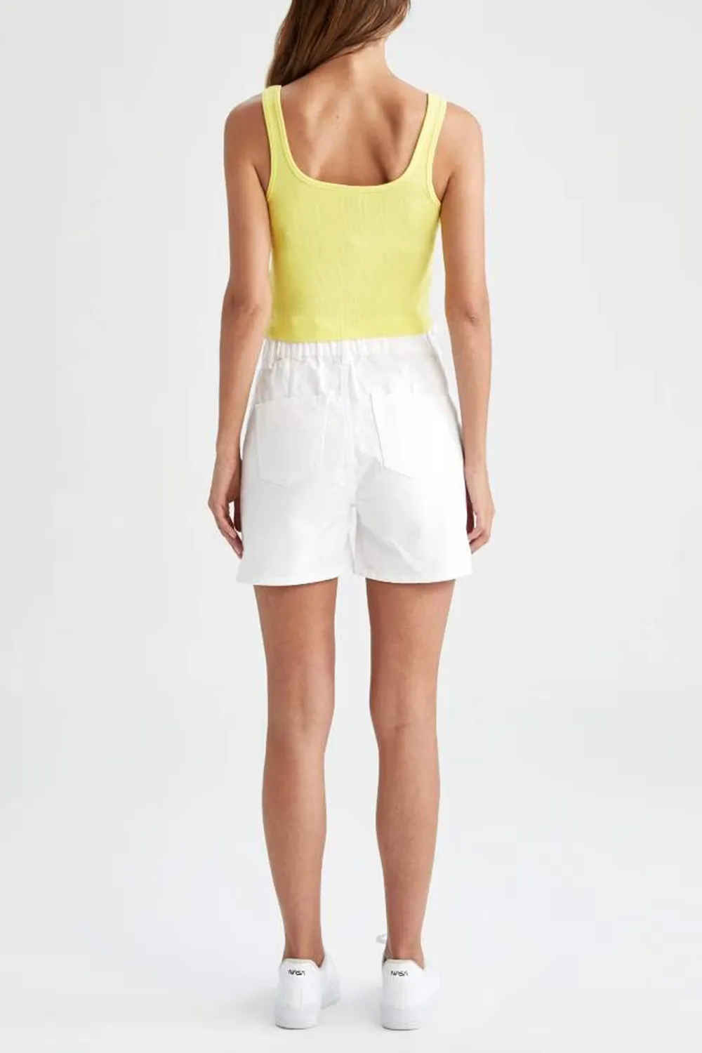 Paperbag Fit High Waisted Mini Short