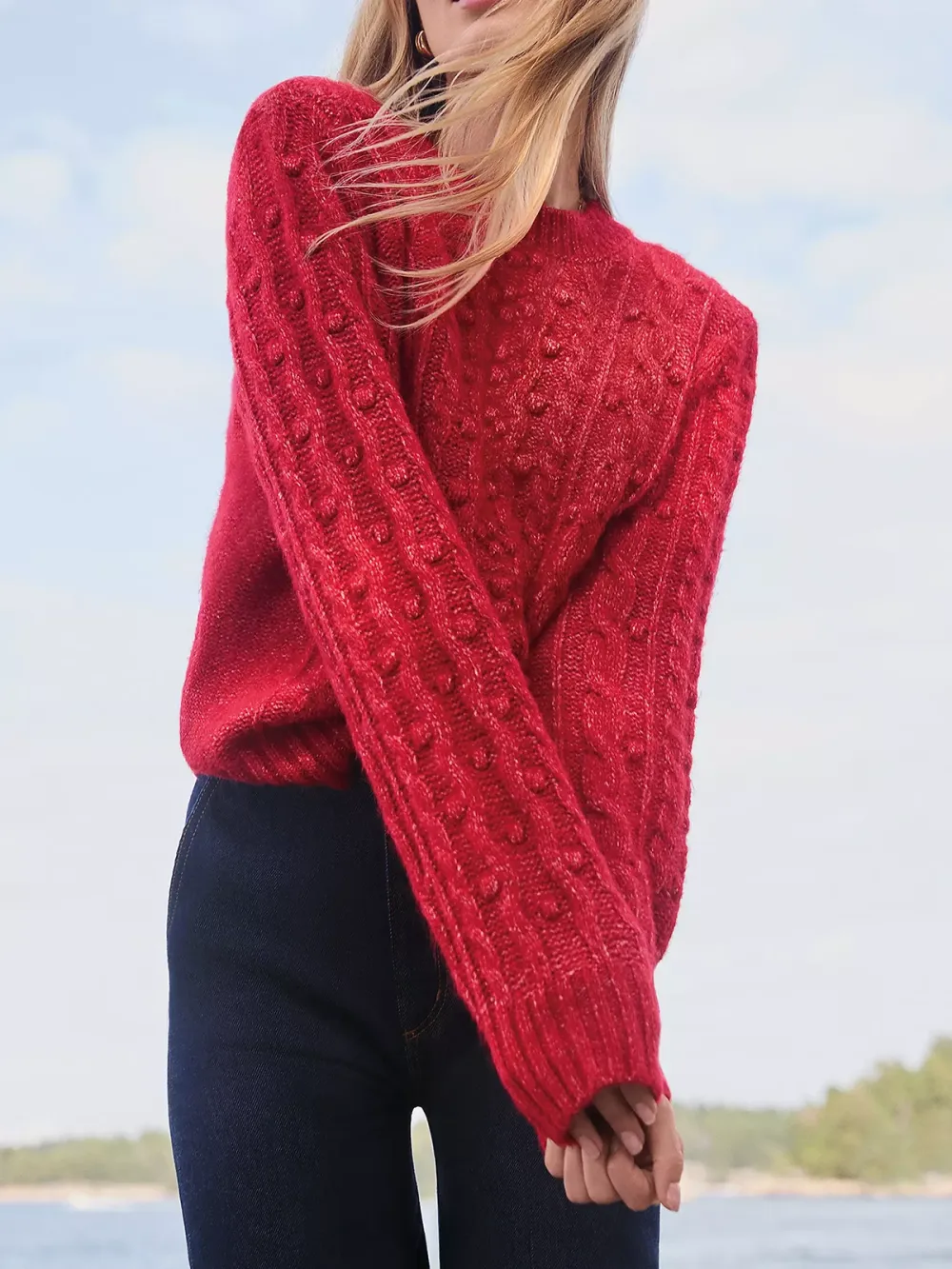 Bobble Cable Sweater