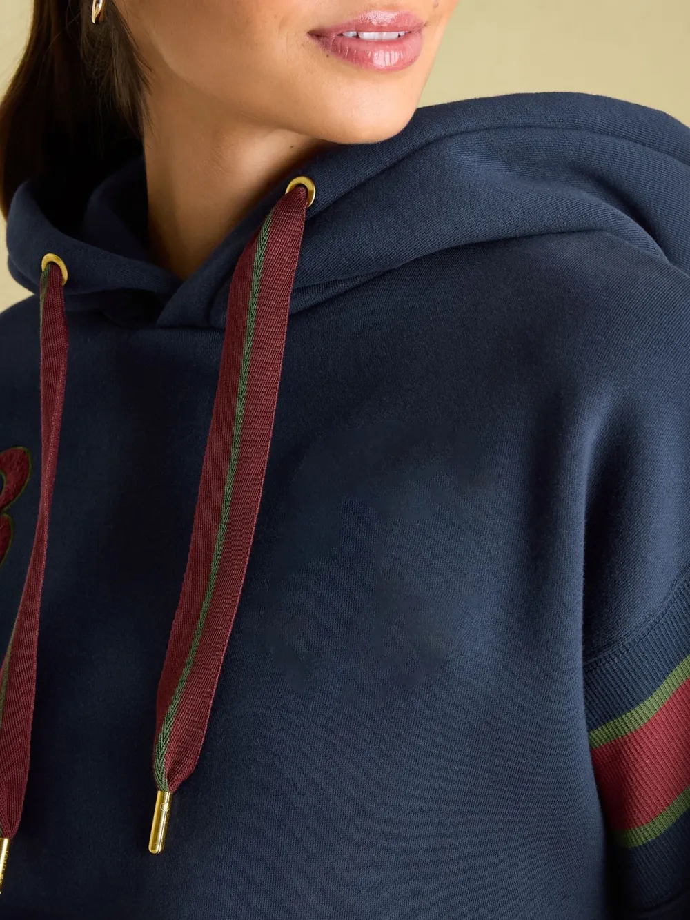 Newham Navy blue Embellished Hoodie