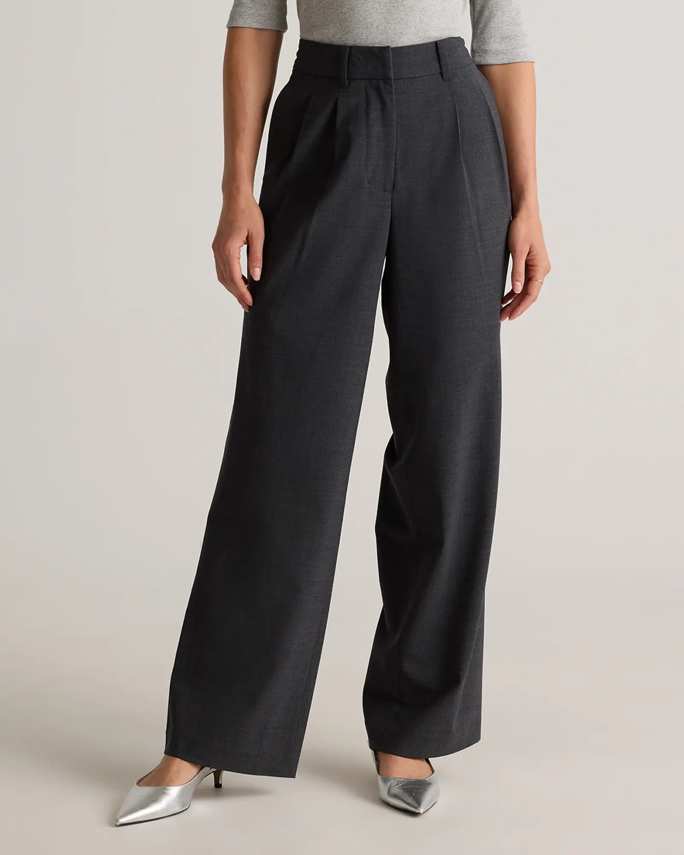 Italian Wool Pleated Trouser