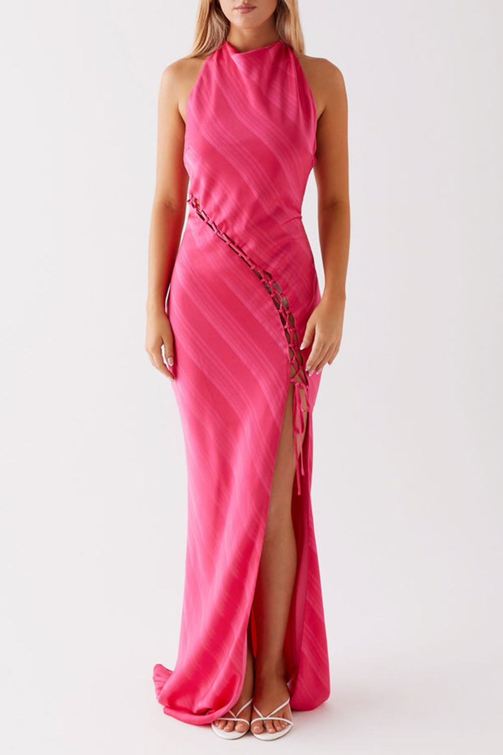 Heartbeat Maxi Dress -Heartbeat Maxi Dress - Pink