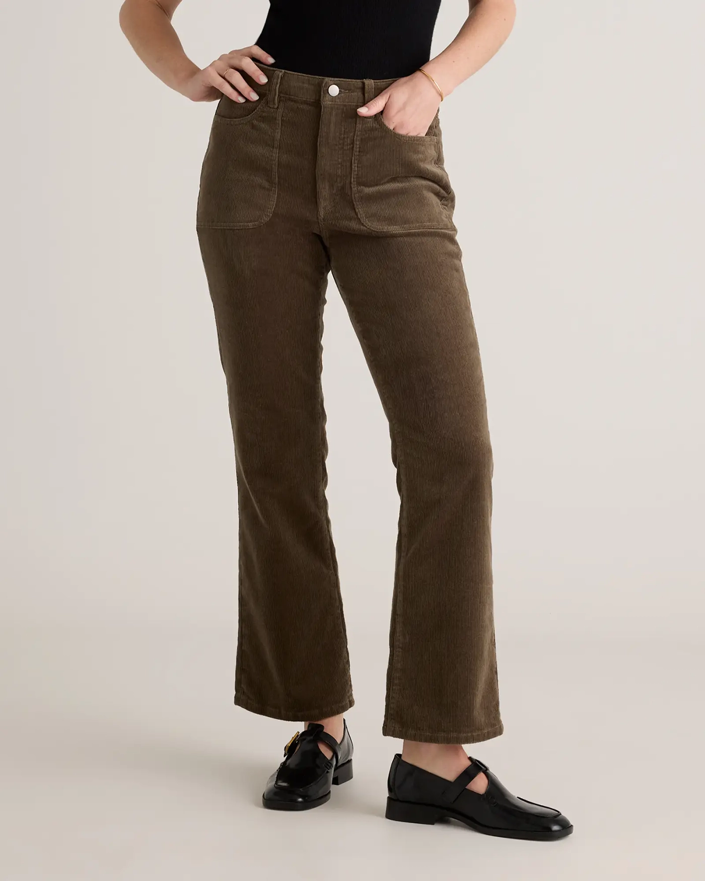 Cotton Corduroy Flare Pants