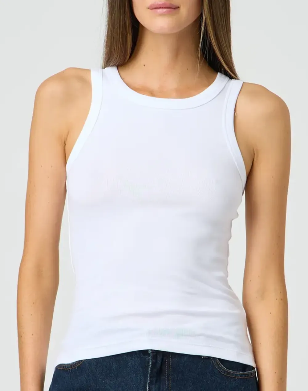 Cotton Racer Back Tank Top