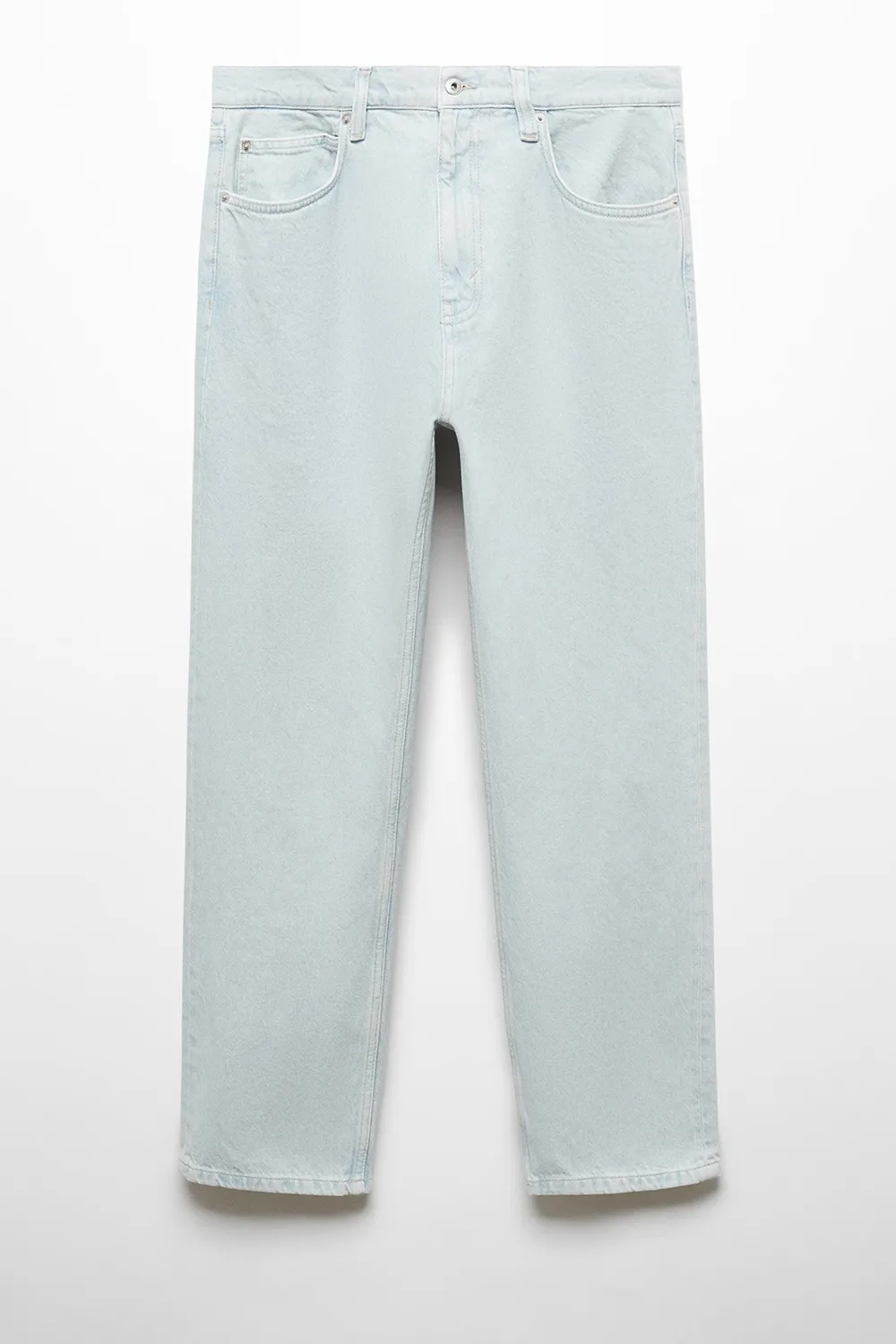 Relaxed-fit washed-effect jeans