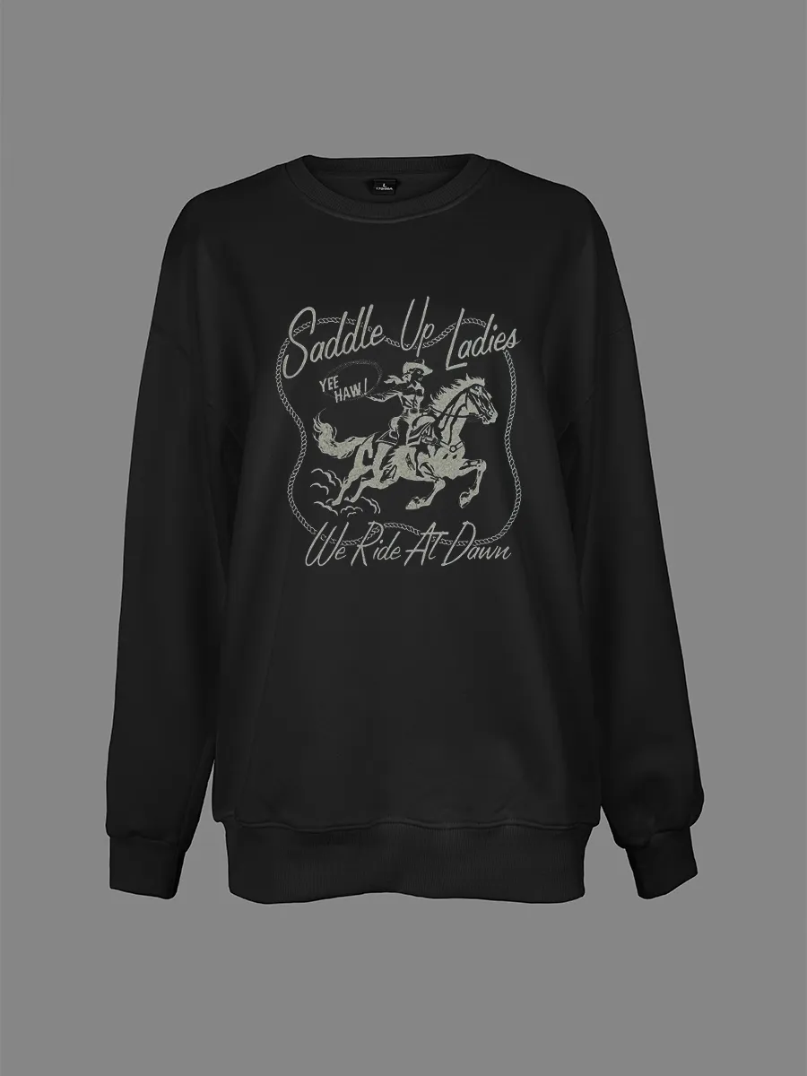 Howdy Cowgirl Graphic Sweatshirt