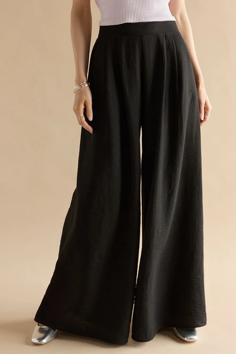 Kaye Wide Leg Fluid Pants