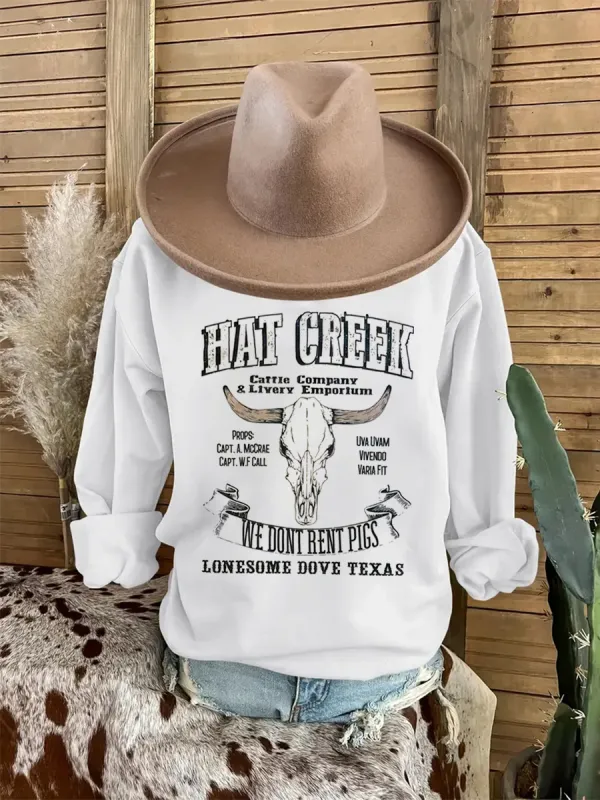 Hat Creek Pattern sweatshirt