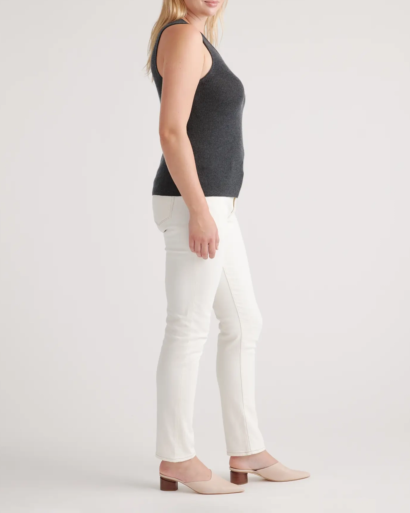 Featherweight Cashmere Ribbed Tank