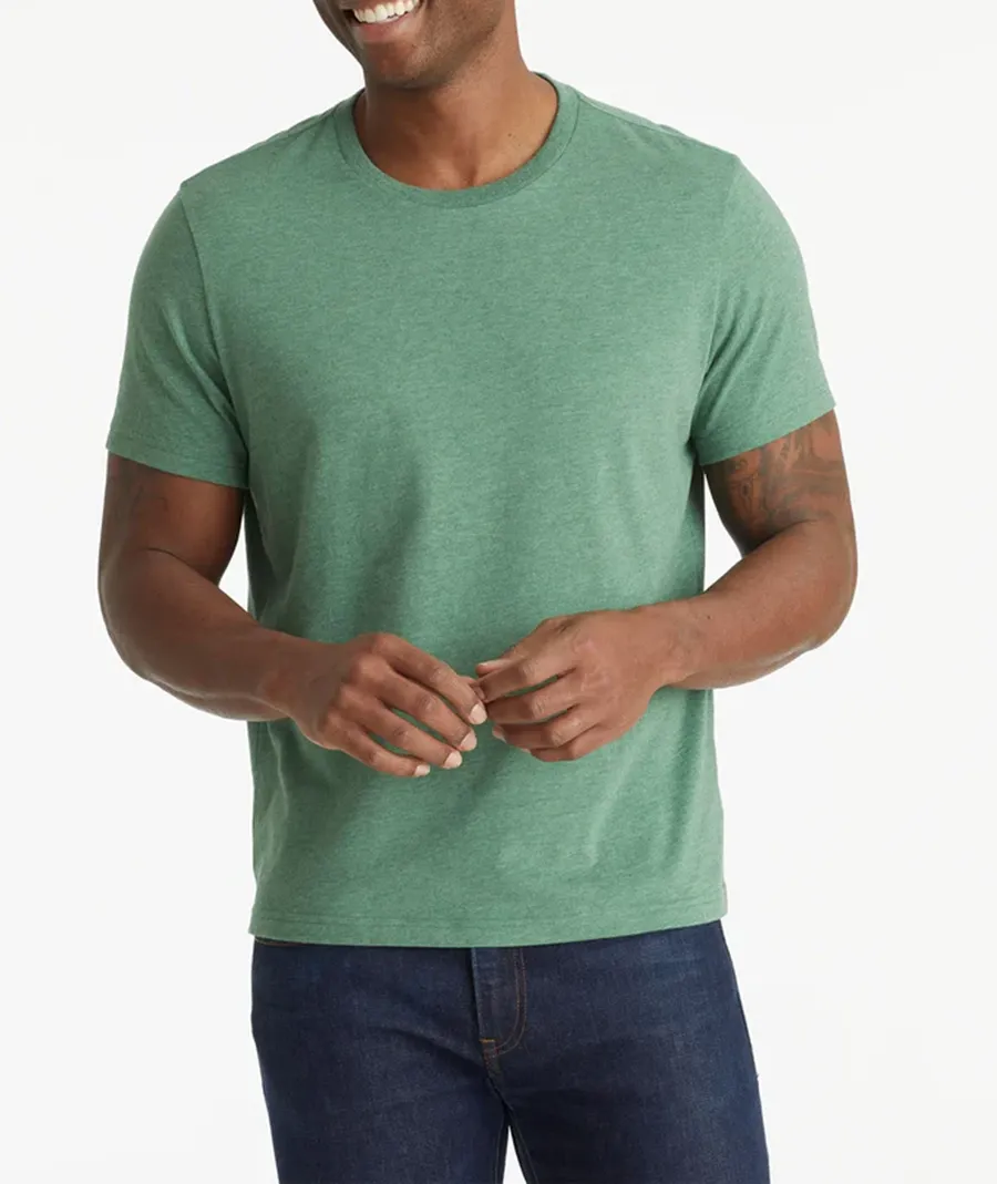 Green Short Sleeve Men Tees