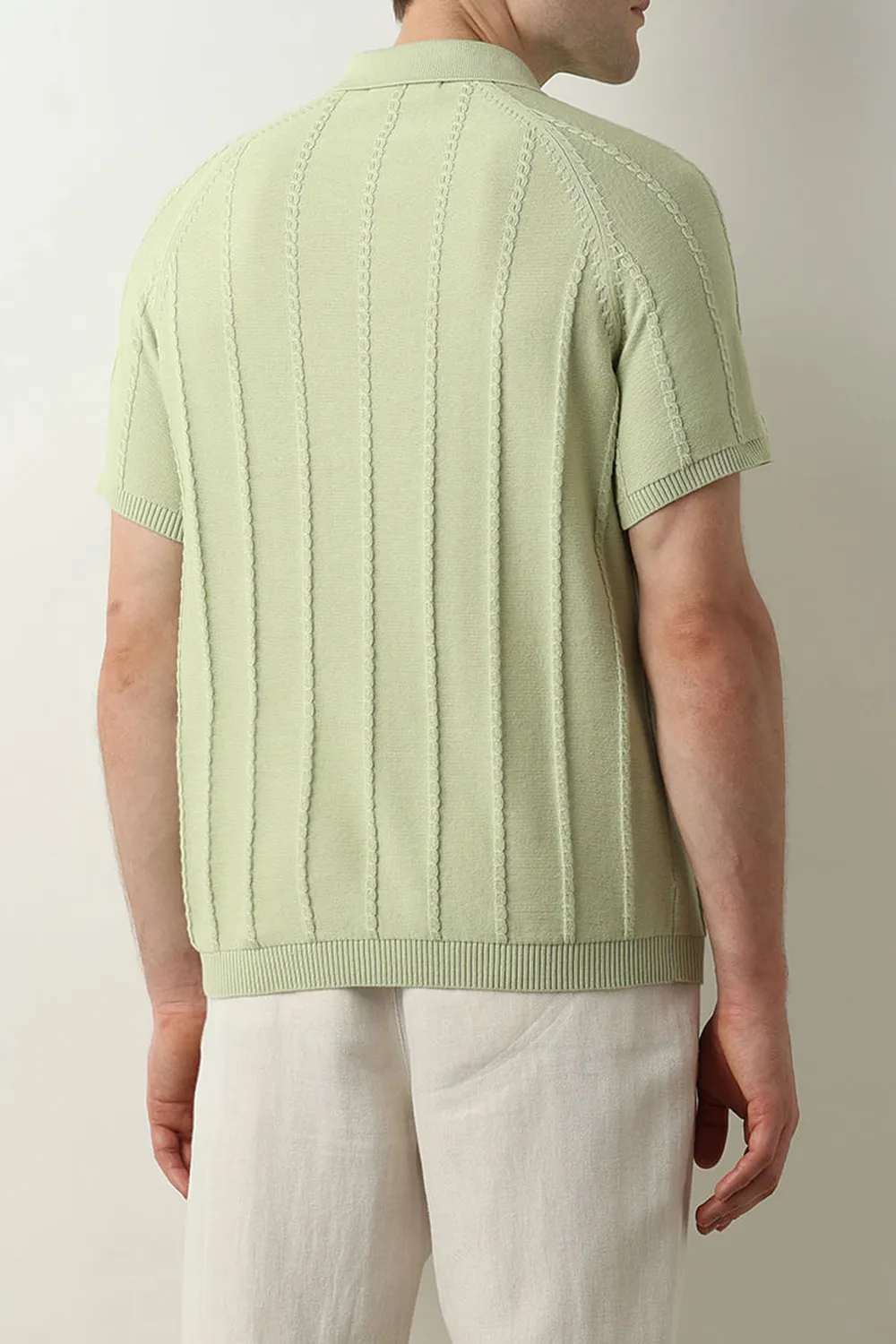 Green Organic Cotton Polo T-shirt