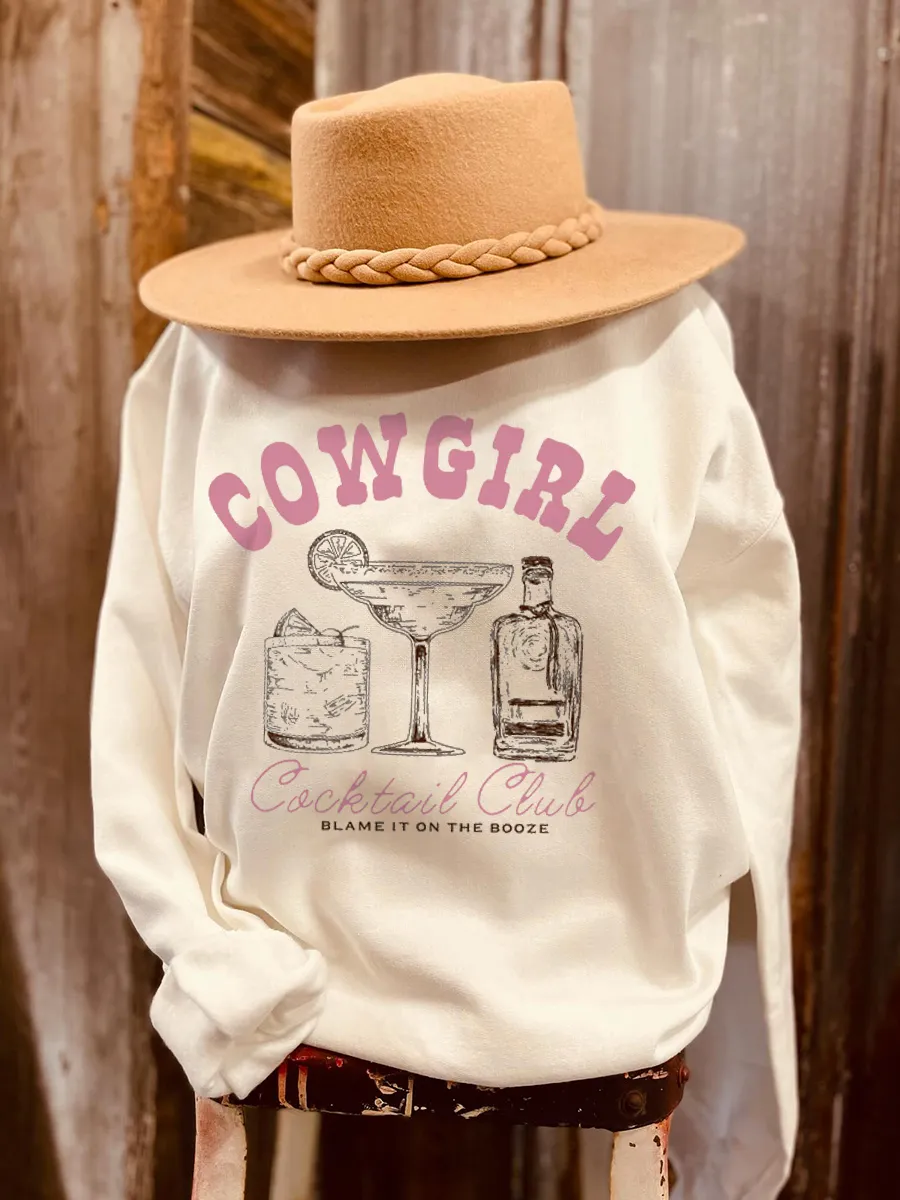 Cowgirls Babe Club Premium Graphic Sweatshirt