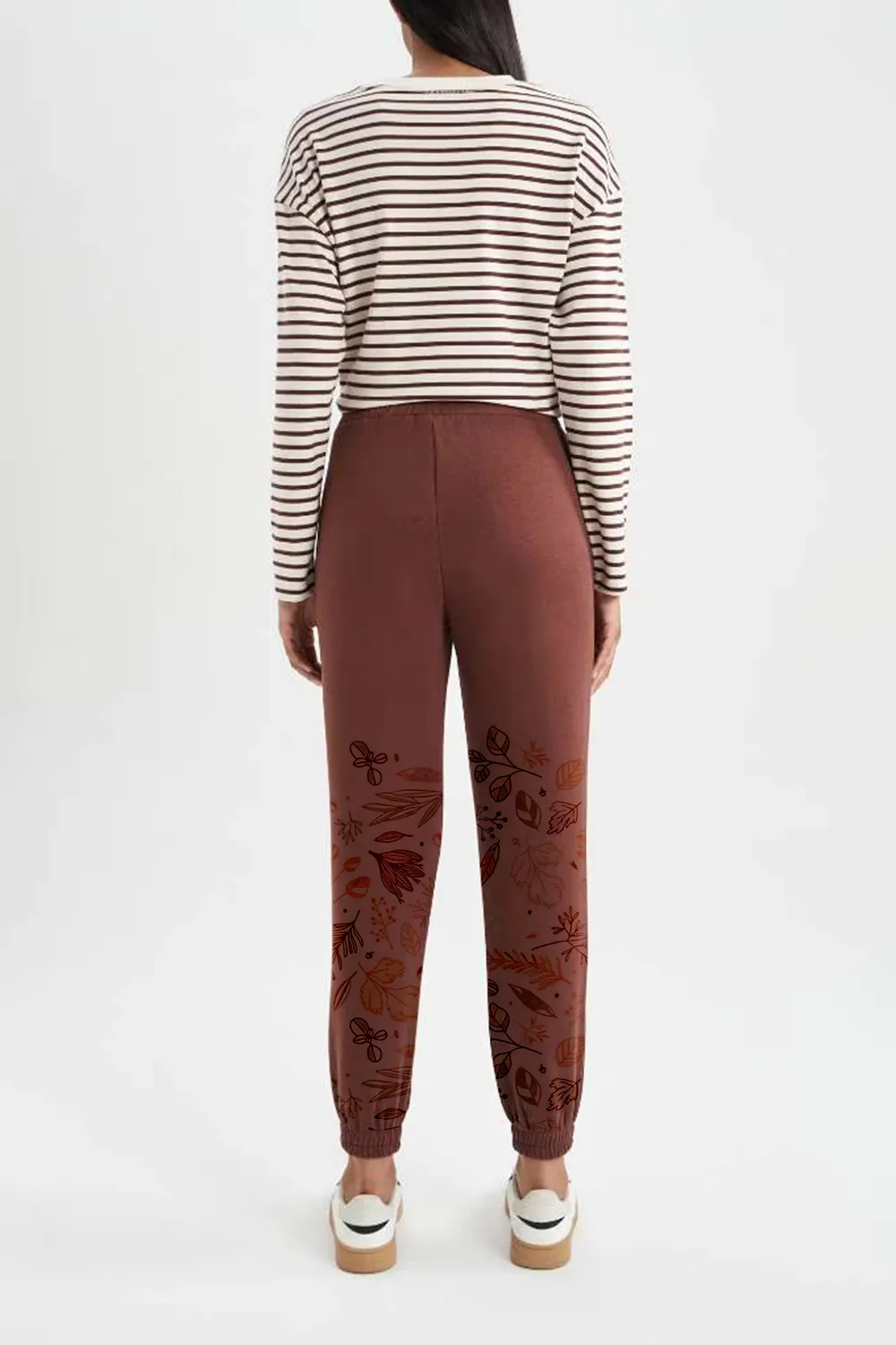 Jogger With Pockets Thick Sweatshirt Fabric Trousers