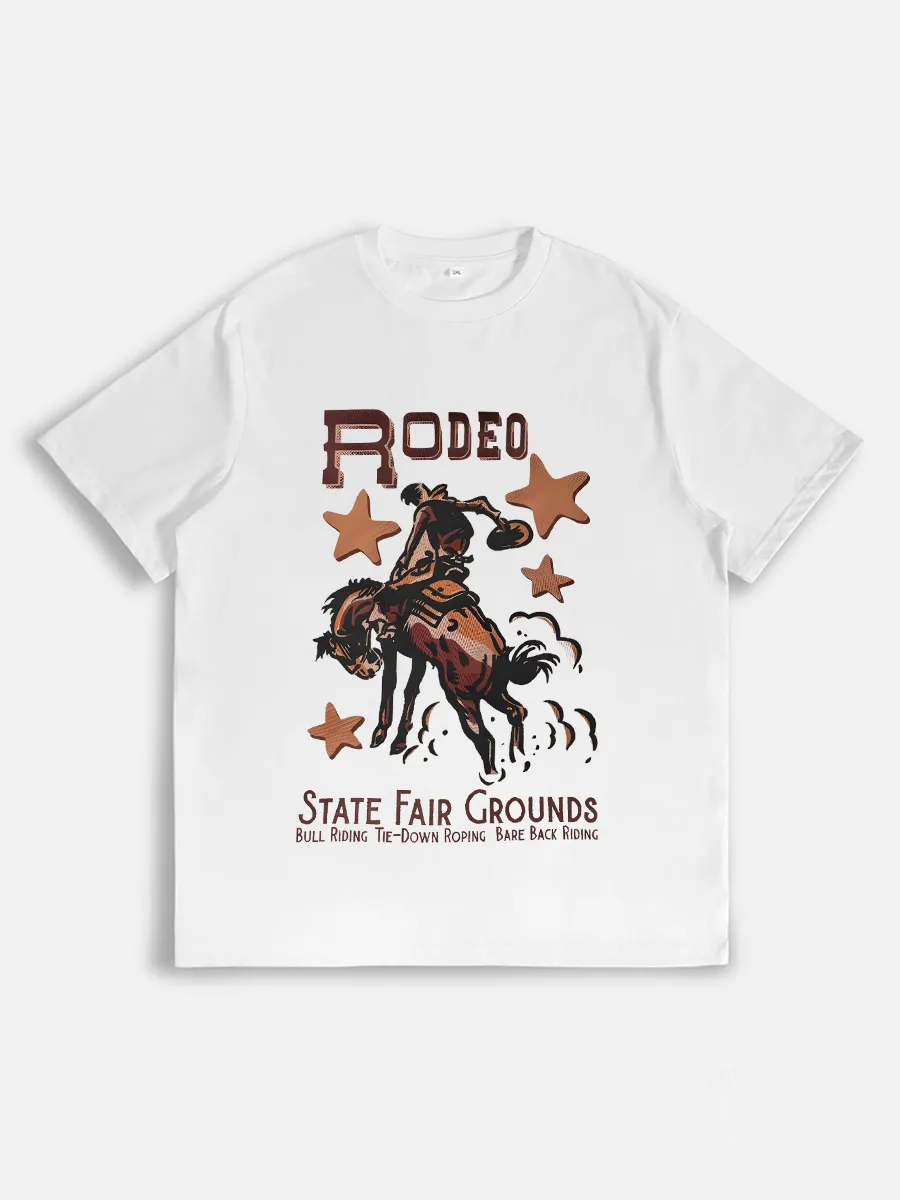 (3-piece set) Wild West Cowboy Knight Fair Match T-shirt