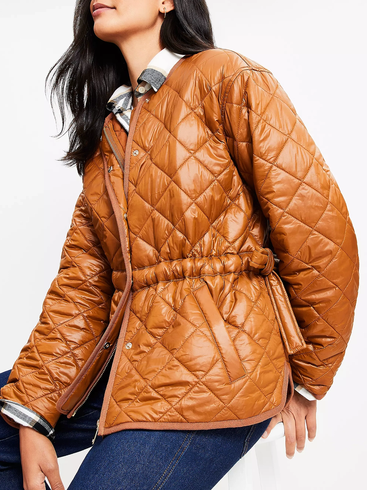 Shimmer Quilted Puffer Jacket