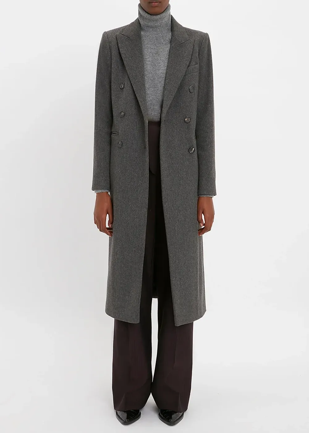 Tailored Grey Slim Coat