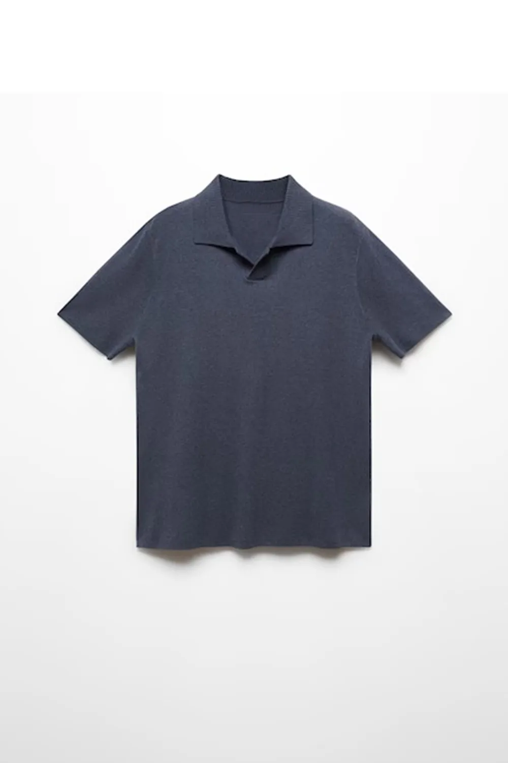 Fine-knit cotton polo shirt