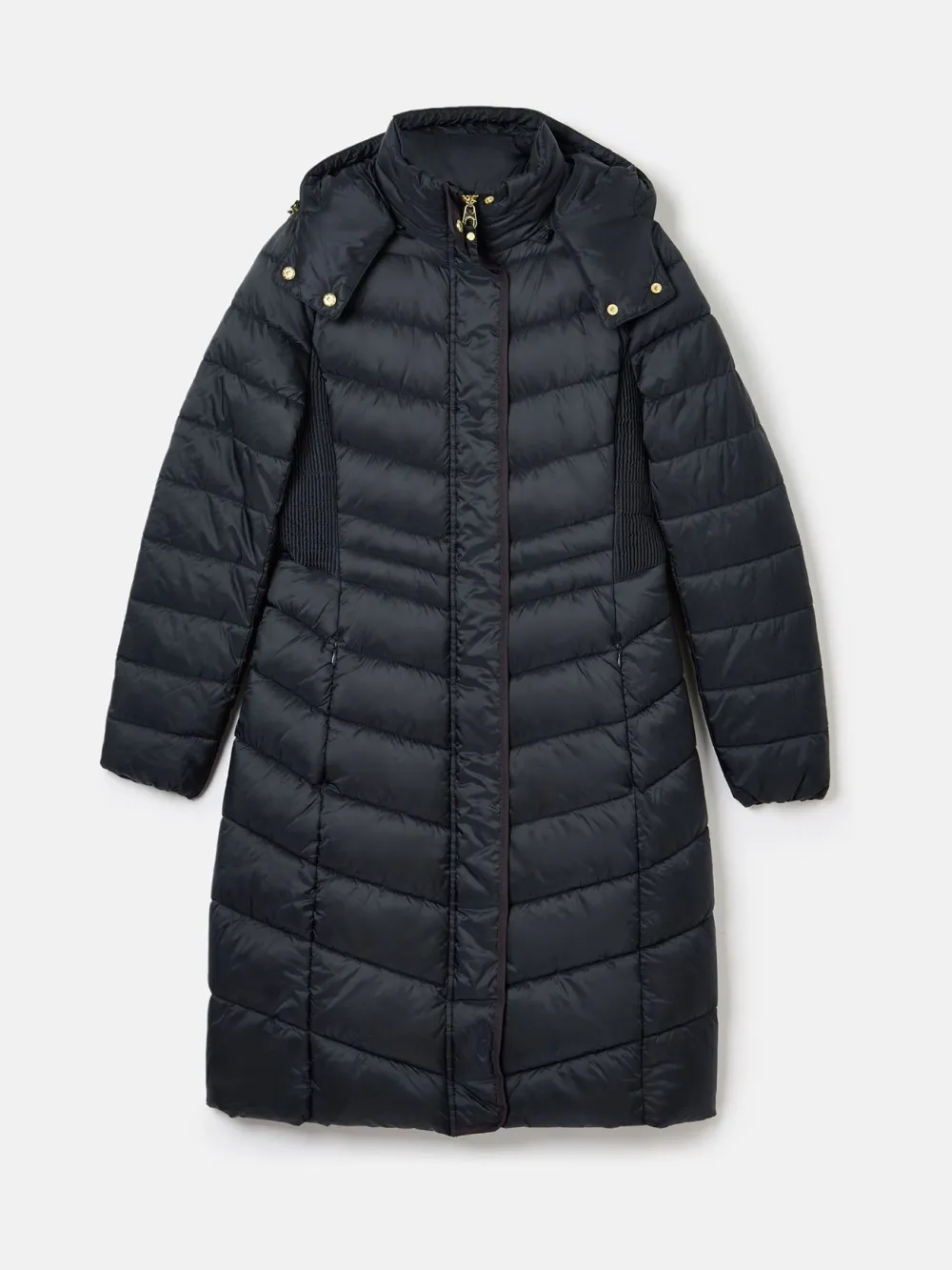 Pembury Navy Blue Showerproof Longline Padded Coat