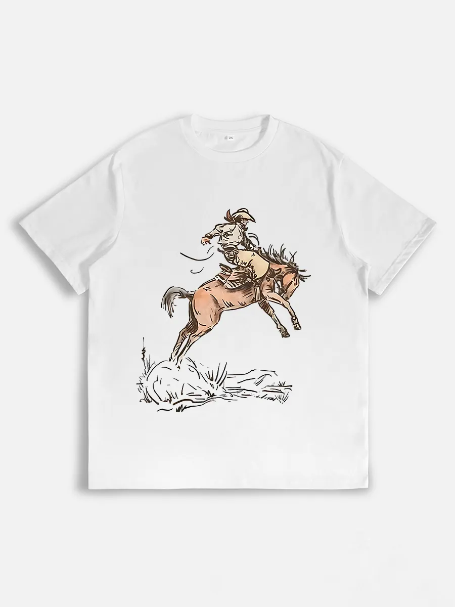 (3-Pack) Wilderness Cowboy Knight Athletic Graphic T-shirt