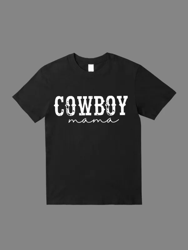 Wild West, Cowboy Knight Slogan T-shirt