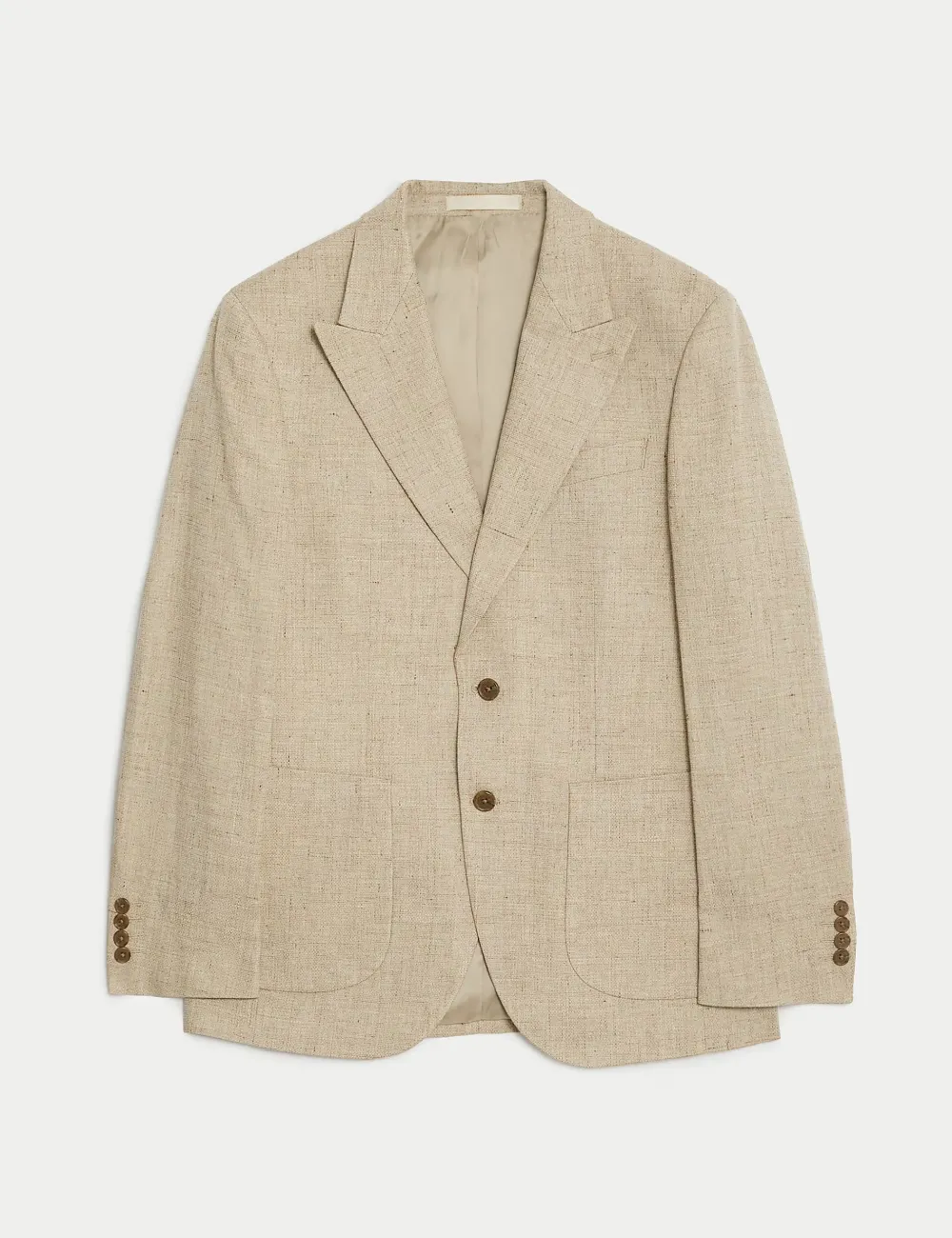 Linen Blend Textured Blazer