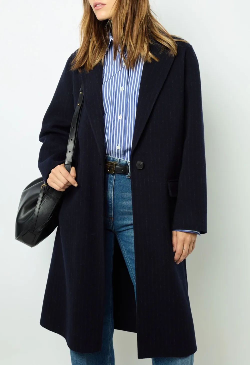 Navy Versatile Midi Coat