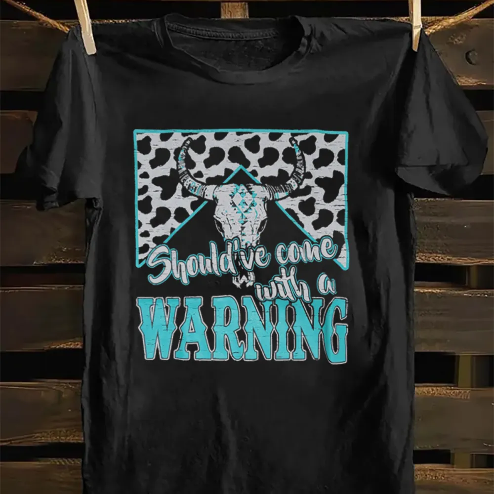 Warning Bull Bone Tee