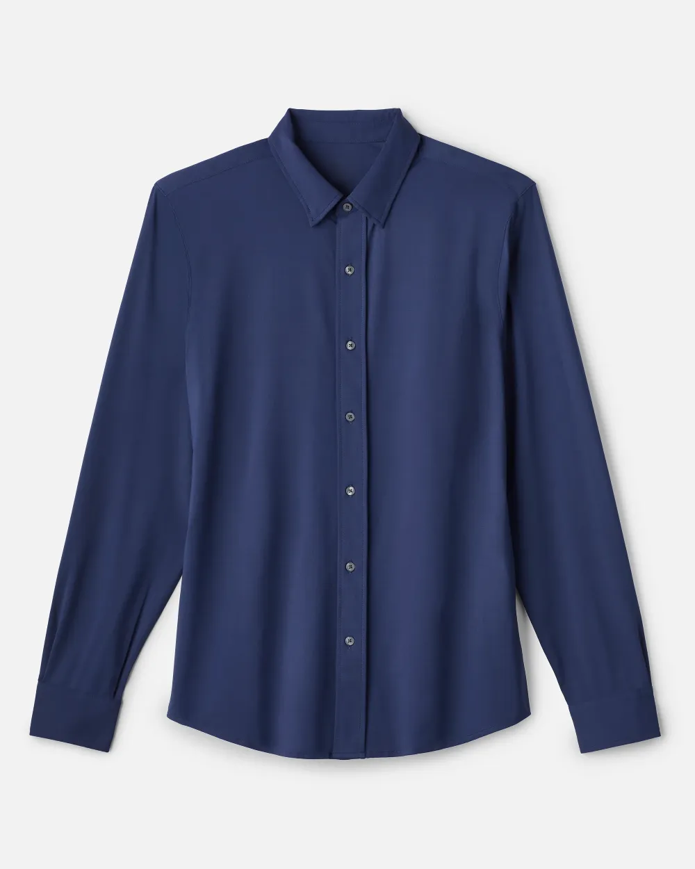 Men's Solid Long Sleeve Button Down Shirts