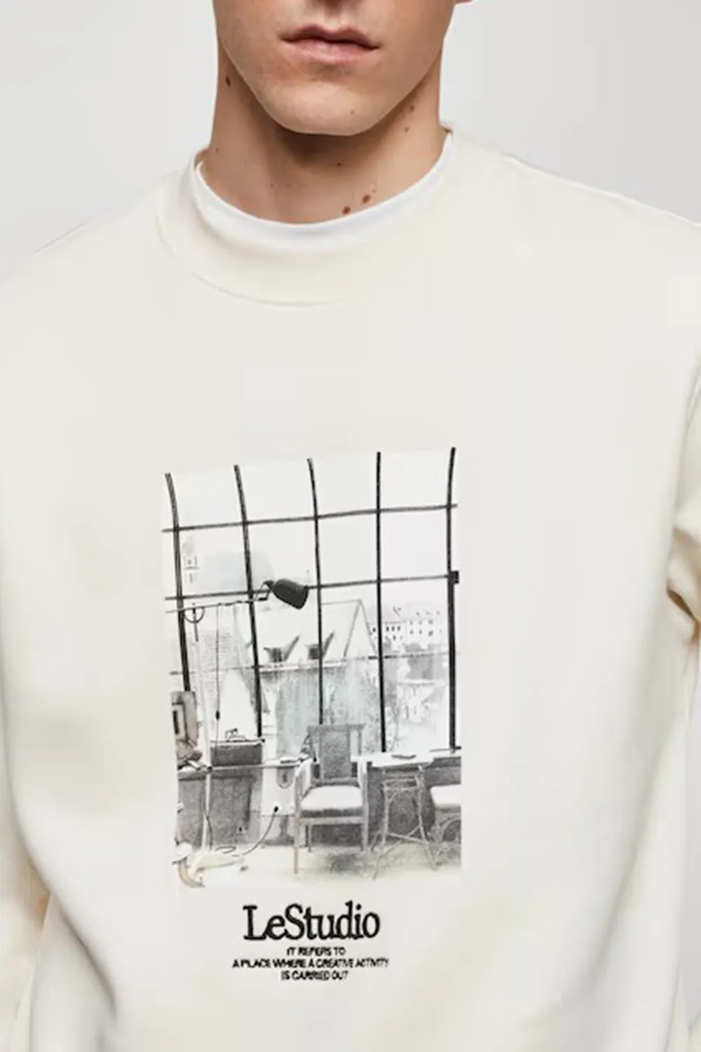 Printed picture sweatshirt