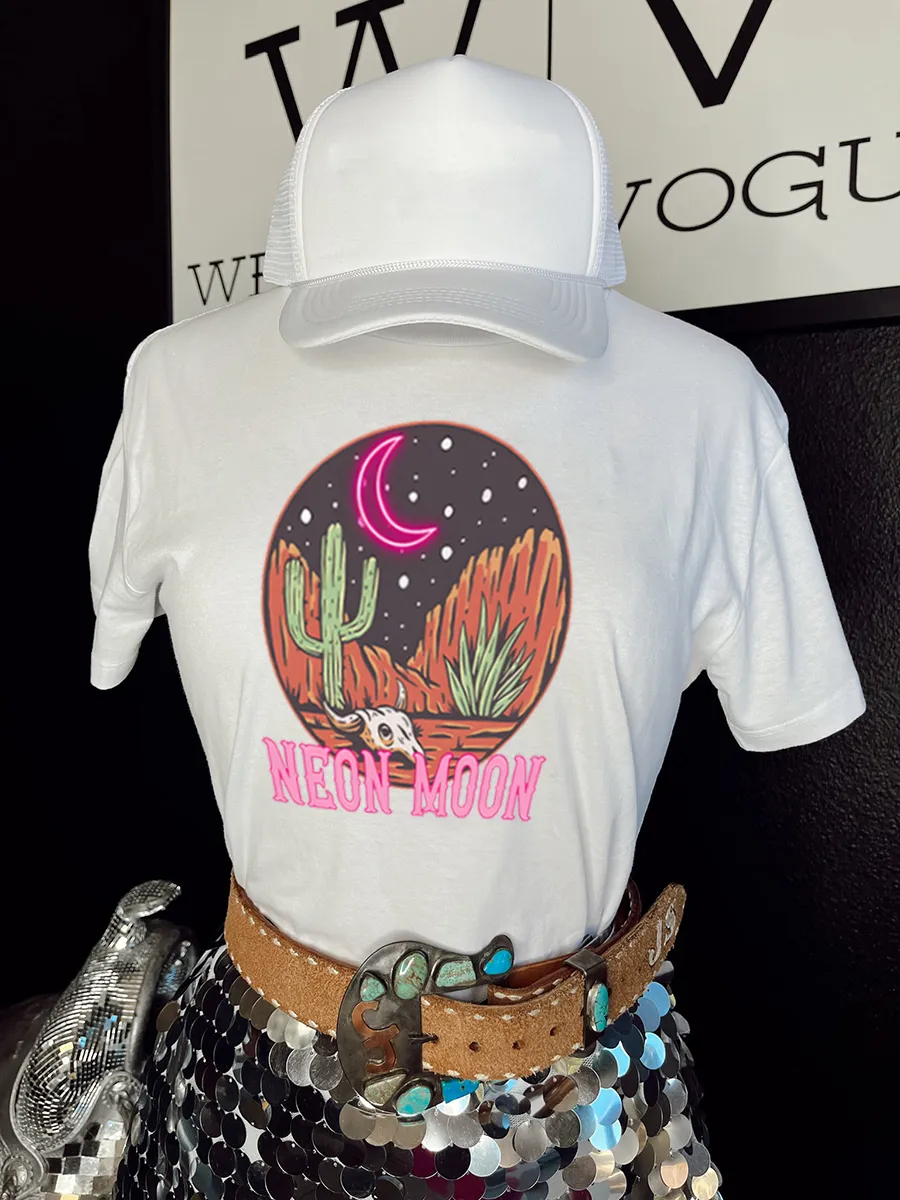 Cyberpunk Neon Moon T-Shirt