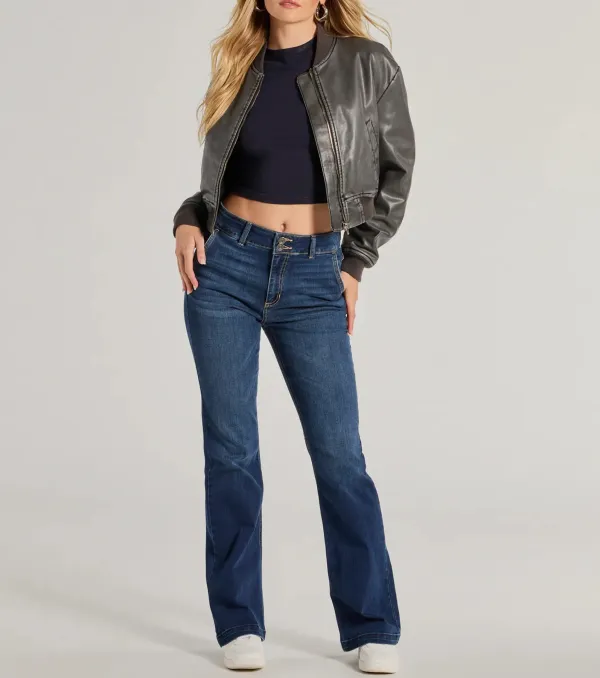 Effortless Staple High-Rise Bootcut Jeans