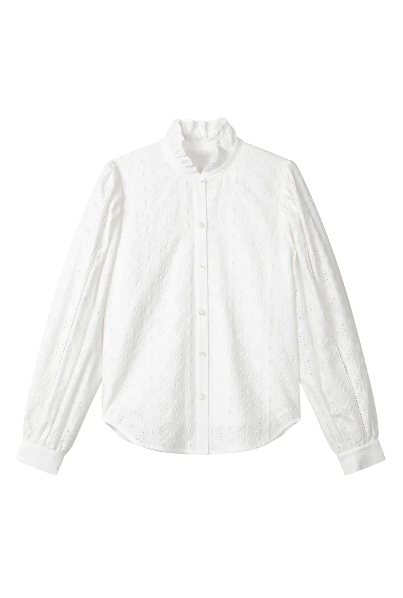 Tilly Cotton Blouse - Ivory