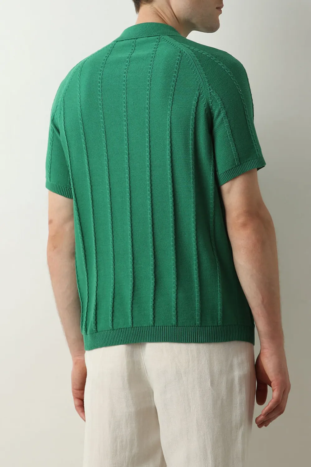 Green Organic Cotton Polo T-shirt