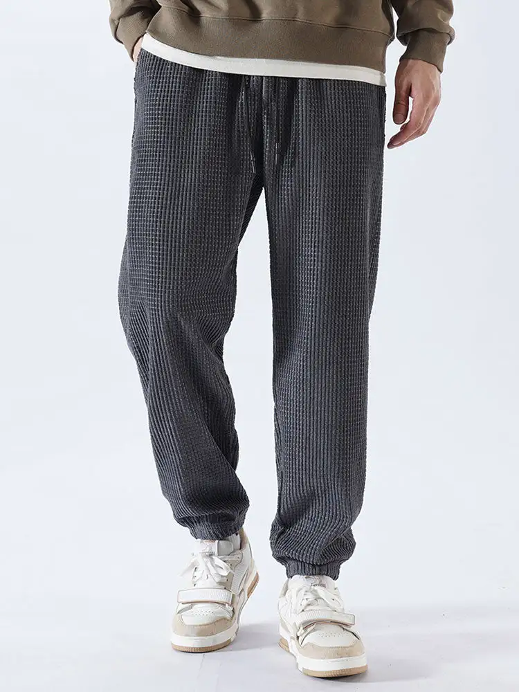 Drawstring Corduroy Pants