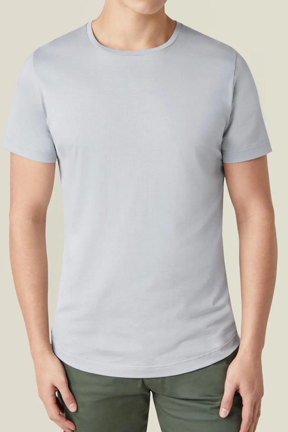 English-Concealed Double-Stitched Seams T-Shirt