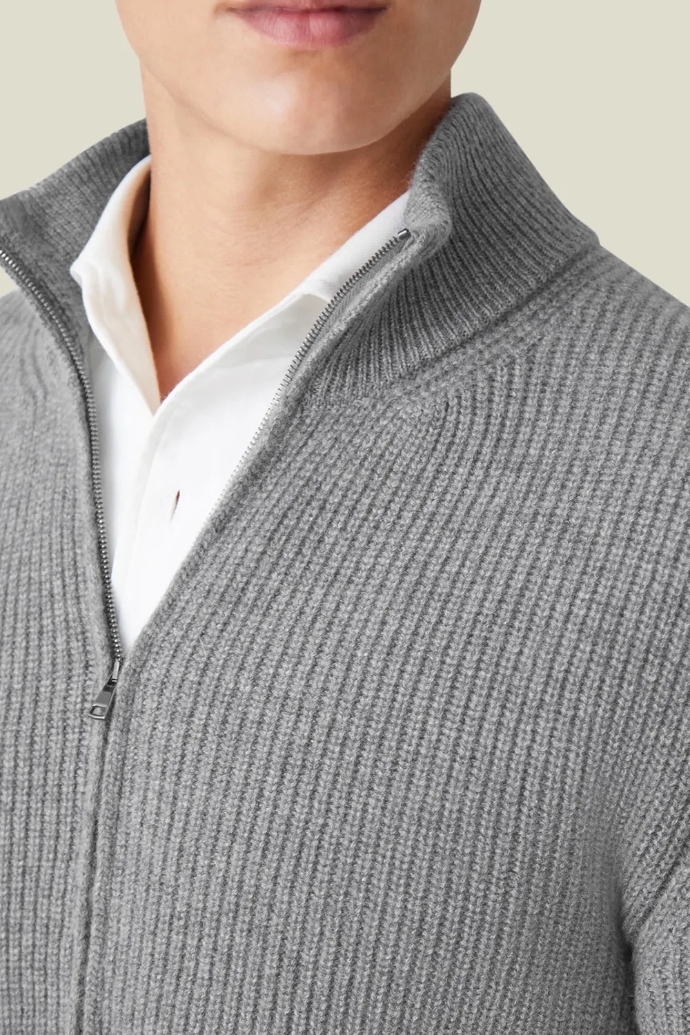 Premium Lanfranchi Zipper Cardigan