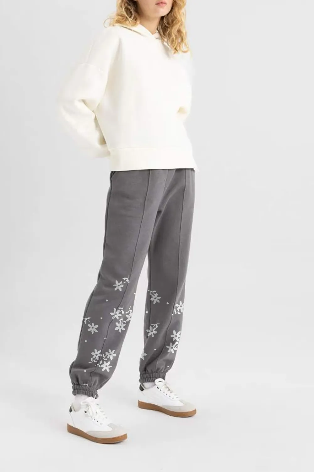 Jogger Thick Sweatshirt Fabric Trousers